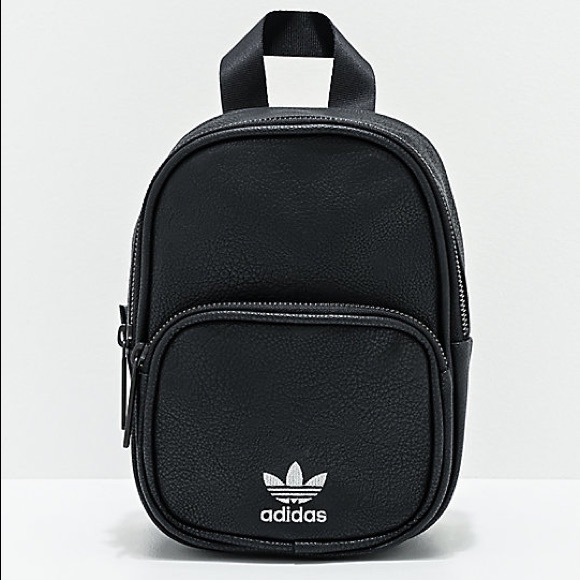 adidas faux leather mini backpack